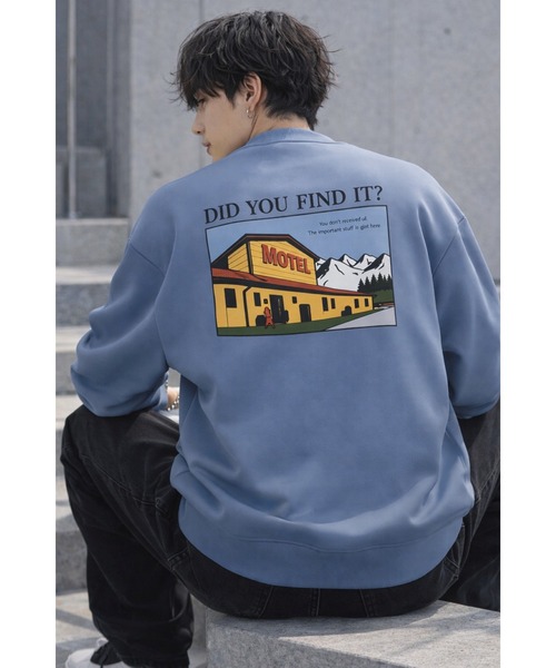 Bling Leads(ブリングリーズ)の「【Bls】 【ZM】【Bling Leads】バッグプリント スウェットトレーナー(スウェット・メンズ・ホワイト/ブラック/パープル/ブルー系その他・FREE)」の3枚目の写真