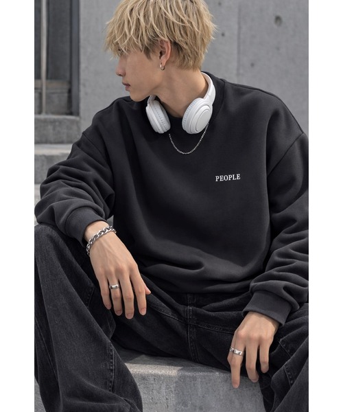 Bling Leads(ブリングリーズ)の「【Bls】 【ZM】【Bling Leads】バッグプリント スウェットトレーナー(スウェット・メンズ・ホワイト/ブラック/パープル/ブルー系その他・FREE)」の2枚目の写真