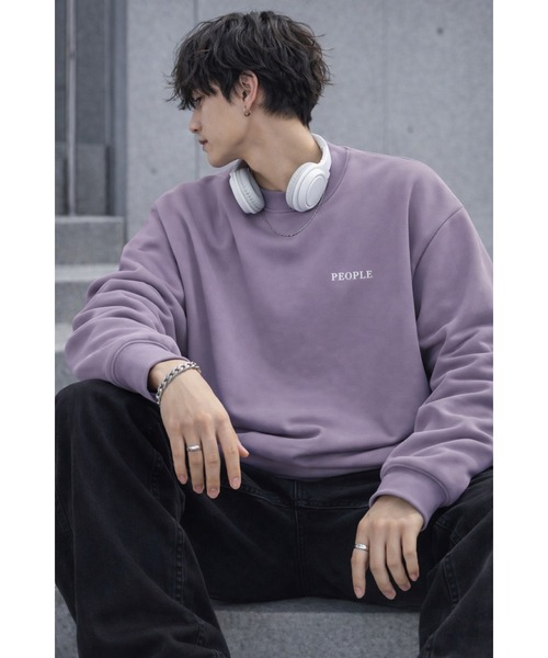Bling Leads(ブリングリーズ)の「【Bls】 【ZM】【Bling Leads】バッグプリント スウェットトレーナー(スウェット・メンズ・ホワイト/ブラック/パープル/ブルー系その他・FREE)」の6枚目の写真