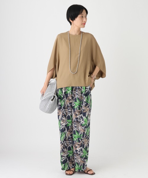 Elura(エルーラ)の「ボタニカルワイドパンツ/661874(その他パンツ・レディース・ネイビー/ブラウン・FREE(S)/LARGE/MEDIUM)」の6枚目の写真