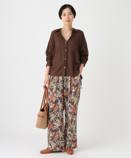 Elura(エルーラ)の「ボタニカルワイドパンツ/661874(その他パンツ・レディース・ネイビー/ブラウン・FREE(S)/LARGE/MEDIUM)」の4枚目の写真