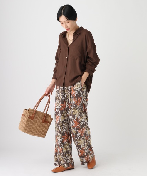 Elura(エルーラ)の「ボタニカルワイドパンツ/661874(その他パンツ・レディース・ネイビー/ブラウン・FREE(S)/LARGE/MEDIUM)」の3枚目の写真