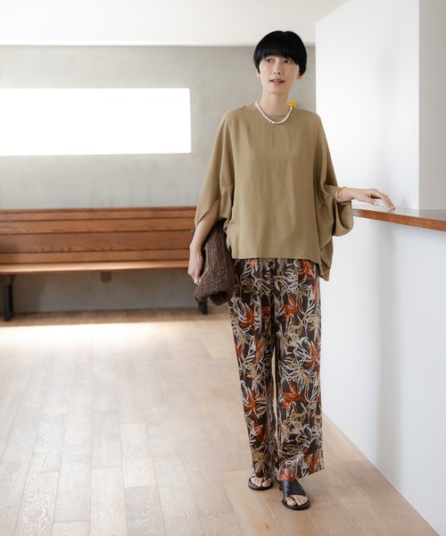Elura(エルーラ)の「ボタニカルワイドパンツ/661874(その他パンツ・レディース・ネイビー/ブラウン・FREE(S)/LARGE/MEDIUM)」の19枚目の写真