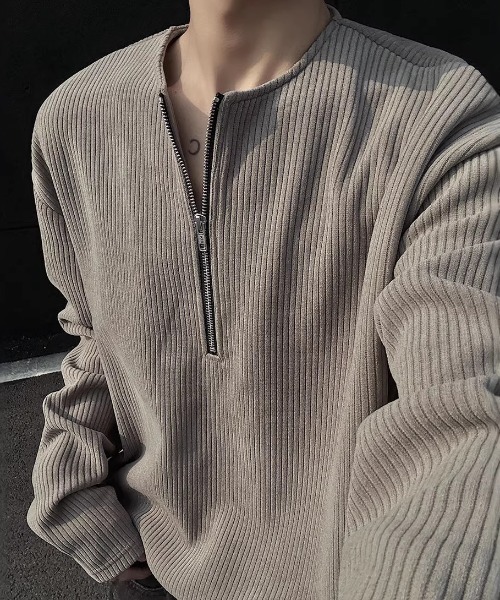 REBALANCE（リバランス）の「ハーフジップヘンリーネックスウェットシャツ（スウェット・メンズ・C/A/B・X-LARGE/LARGE/MEDIUM）」の3枚目の写真