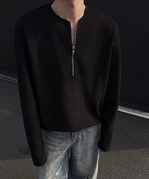 REBALANCE（リバランス）の「ハーフジップヘンリーネックスウェットシャツ（スウェット・メンズ・C/A/B・X-LARGE/LARGE/MEDIUM）」の21枚目の写真