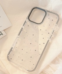 Vini（ヴィニ）の「きらめく星を散りばめた、透明 iPhone ケース 13/14.15.16.17.17Pro（スマホケース/カバー）」