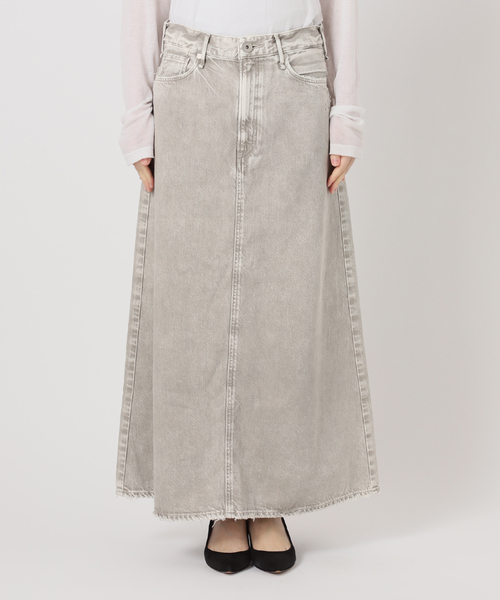 Spick & Span(スピックアンドスパン)の「《追加》upper hights/アッパーハイツ 別注THE FLORENCE*(デニムスカート・レディース・エメラルドブルー/ベージュ・MEDIUM/SMALL)」の11枚目の写真