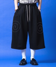 a.p.o.v. グルグルボールスタッズスウェットバギーハーフパンツ