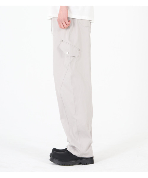 BUTTON SEOUL(ボタンソウル)の「バンディングストリングコットンパンツ(ライトグレー)(その他パンツ・メンズ・その他・M/L/XL)」の4枚目の写真