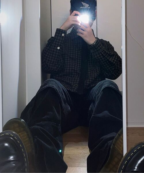 NOUN(ノウン)の「crop shirts (brown)(シャツ/ブラウス・メンズ・その他・1/2)」の6枚目の写真