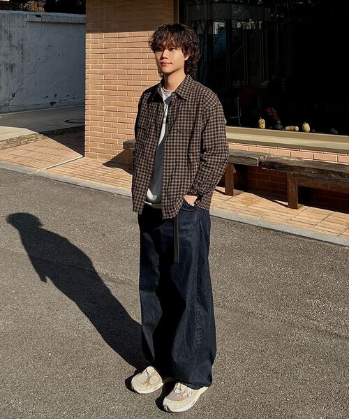 NOUN(ノウン)の「crop shirts (brown)(シャツ/ブラウス・メンズ・その他・1/2)」の15枚目の写真