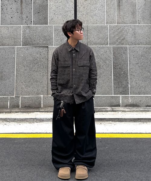 NOUN(ノウン)の「crop shirts (brown)(シャツ/ブラウス・メンズ・その他・1/2)」の18枚目の写真