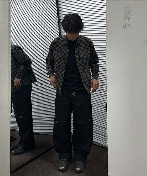 NOUN(ノウン)の「crop shirts (brown)(シャツ/ブラウス・メンズ・その他・1/2)」の17枚目の写真