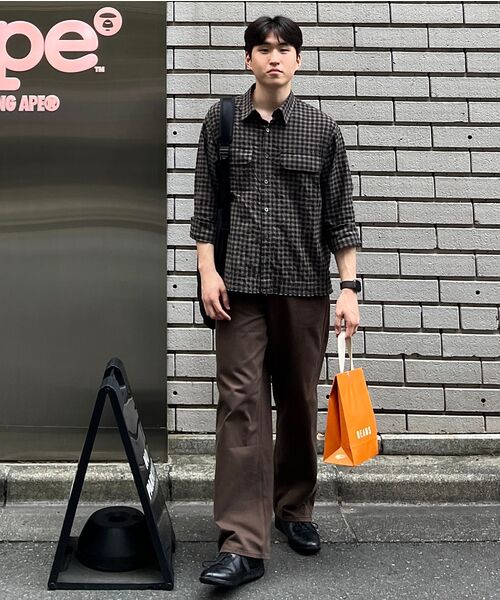 NOUN(ノウン)の「crop shirts (brown)(シャツ/ブラウス・メンズ・その他・1/2)」の19枚目の写真