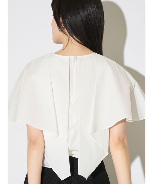 ELENDEEK（エレンディーク）の「ケープライクブラウス（シャツ/ブラウス・レディース・ブラック/ブルー/オフホワイト・FREE）」の15枚目の写真