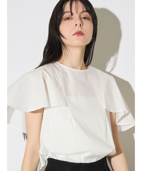 ELENDEEK（エレンディーク）の「ケープライクブラウス（シャツ/ブラウス・レディース・ブラック/ブルー/オフホワイト・FREE）」の16枚目の写真