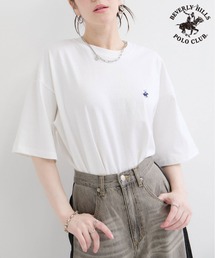 【BEVERLY HILLS POLO CLUB】1ポイント刺繍Tシャツ