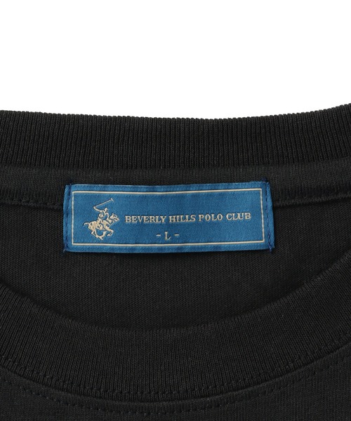 BEVERLY HILLS POLO CLUB(ビバリーヒルズポロクラブ)の「【BEVERLY HILLS POLO CLUB】1ポイント刺繍Tシャツ(Tシャツ/カットソー・メンズ・ホワイト/ブラック/ネイビー・LL/M/L)」の19枚目の写真