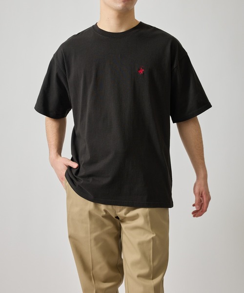 BEVERLY HILLS POLO CLUB(ビバリーヒルズポロクラブ)の「【BEVERLY HILLS POLO CLUB】1ポイント刺繍Tシャツ(Tシャツ/カットソー・メンズ・ホワイト/ブラック/ネイビー・LL/M/L)」の10枚目の写真