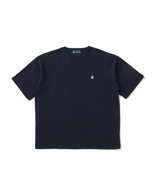 BEVERLY HILLS POLO CLUB(ビバリーヒルズポロクラブ)の「【BEVERLY HILLS POLO CLUB】1ポイント刺繍Tシャツ(Tシャツ/カットソー・メンズ・ホワイト/ブラック/ネイビー・LL/M/L)」の4枚目の写真