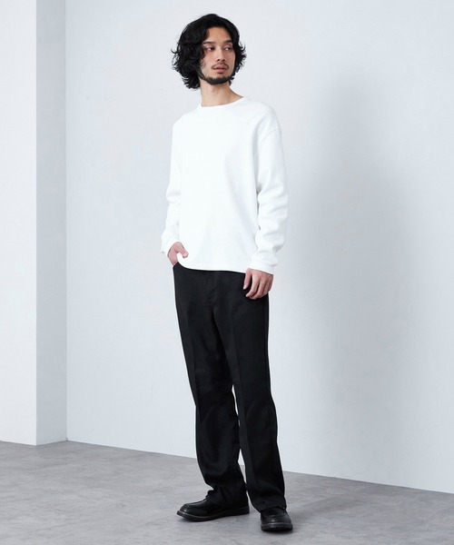 Lee(リー)の「WRANGLER WRANCHER/【リネンライク】ランチャーフレアードレスパンツ(その他パンツ・メンズ・チャコール/ベージュ/ブラック・X-LARGE/LARGE/MEDIUM/SMALL)」の9枚目の写真