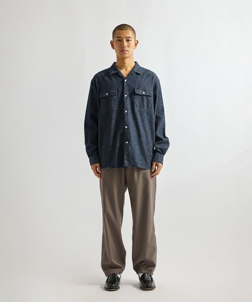 Saturdays NYC（サタデーズ ニューヨークシティ ）の「Hanley LS Open Collar Shirt（シャツ/ブラウス・メンズ・サックスブルー/ネイビー・XL/S/M/L）」の7枚目の写真