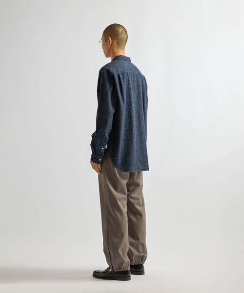 Saturdays NYC（サタデーズ ニューヨークシティ ）の「Hanley LS Open Collar Shirt（シャツ/ブラウス・メンズ・サックスブルー/ネイビー・XL/S/M/L）」の9枚目の写真