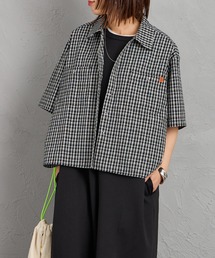UNIVERSAL OVERALL | [UNIVERSAL OVERALL] 別注 ショート丈 ビッグポケットシャツ(シャツ/ブラウス)
