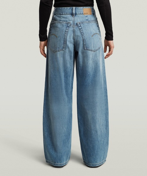 G-STAR（ジースター）の「Skater High Loose Jeans/ヴィンテージライクハイウエストワイドルーズジーンズ/L28（デニムパンツ・レディース・ライトインディゴブルー・26inch/25inch/27inch）」の2枚目の写真