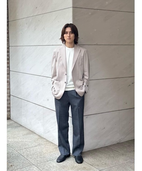 ESTNATION(エストネーション)の「ESTNATION / カルゼジャージー セットアップジャケット(テーラードジャケット・メンズ・ネイビー/ベージュ・50/48/46)」の22枚目の写真