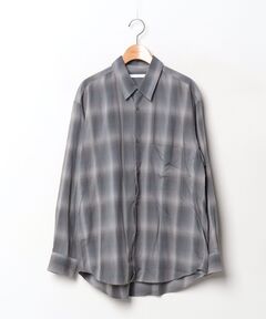 2WAY OVER OMBRE CHECK SHIRTS（シャツ/ブラウス）｜CLANE（クラネ）の