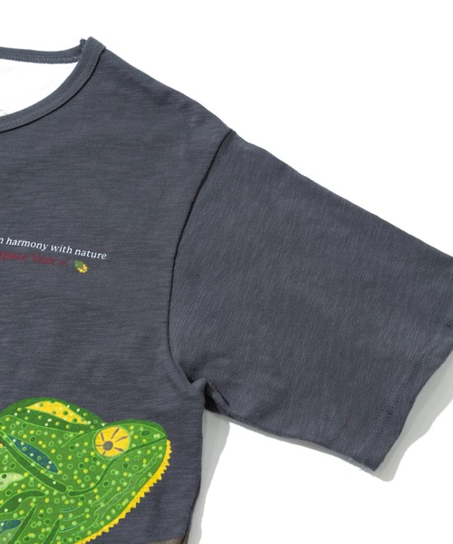 go slow caravan(ゴースローキャラバン)の「ESPACE VERT/エスパスヴェール カメレオン S/S TEE(Tシャツ/カットソー・メンズ・ナチュラル/チャコールグレー・MEDIUM/LARGE/X-LARGE)」の6枚目の写真