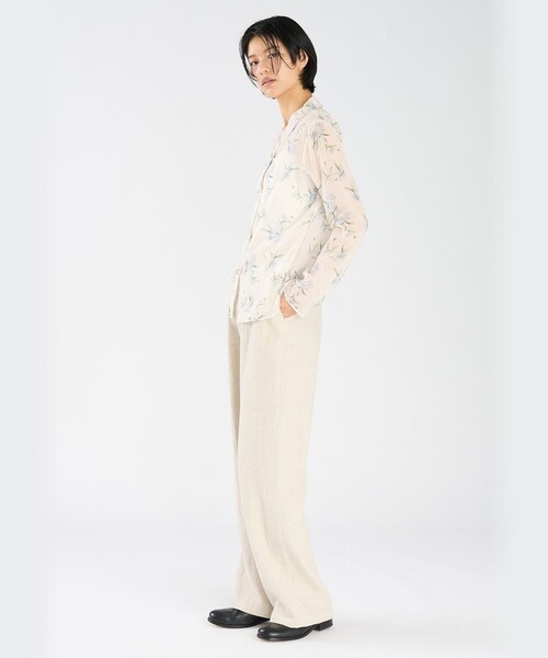 agnes b.(アニエスベー)の「フローラル プリント コットン 長袖 ブラウス "Fine"(シャツ/ブラウス・レディース・アイボリー・40/38/36)」の7枚目の写真