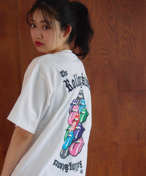 JACKROSE(ジャックローズ)の「B-TRS-カラーリップス&タン SSTEE(Tシャツ/カットソー・メンズ・ブラック/ホワイト・M/L)」の4枚目の写真