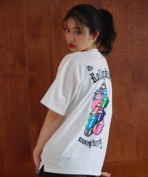 JACKROSE(ジャックローズ)の「B-TRS-カラーリップス&タン SSTEE(Tシャツ/カットソー・メンズ・ブラック/ホワイト・M/L)」の6枚目の写真