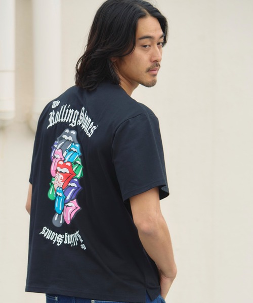 JACKROSE(ジャックローズ)の「B-TRS-カラーリップス&タン SSTEE(Tシャツ/カットソー・メンズ・ブラック/ホワイト・M/L)」の14枚目の写真