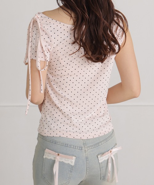 ALTROSE(アルトローズ)の「【2026SS】ドットオフショルチョーカー カットソー(Tシャツ/カットソー・レディース・ブラック/ピンク/アイボリー・FREE)」の12枚目の写真