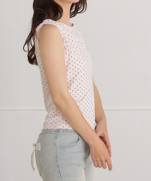 ALTROSE(アルトローズ)の「【2026SS】ドットオフショルチョーカー カットソー(Tシャツ/カットソー・レディース・ブラック/ピンク/アイボリー・FREE)」の14枚目の写真