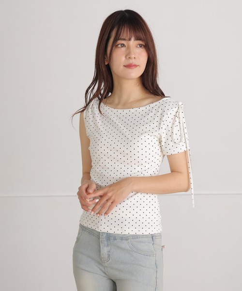 ALTROSE(アルトローズ)の「【2026SS】ドットオフショルチョーカー カットソー(Tシャツ/カットソー・レディース・ブラック/ピンク/アイボリー・FREE)」の20枚目の写真