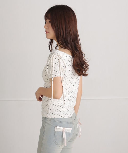 ALTROSE(アルトローズ)の「【2026SS】ドットオフショルチョーカー カットソー(Tシャツ/カットソー・レディース・ブラック/ピンク/アイボリー・FREE)」の22枚目の写真