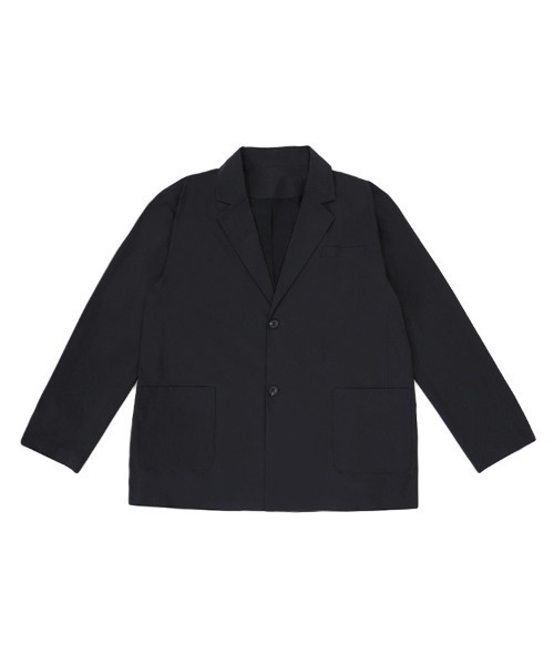 STYLISE(スタイライズ)の「【NARIWAI.】Tech Confort Jacket ブラック テーラードジャケット リラックス ビジネス タウンユース カジュアル ストレスフリー 撥水 UVカット 接触冷感 防シワ(ライダースジャケット・メンズ・ブラック・M)」の17枚目の写真