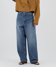 別注】＜upper hights for conte＞ デニムワイドパンツ DEUX②（デニム