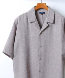 ITEMS URBANRESEARCH | サマーツイード オープンカラー半袖シャツ(シャツ/ブラウス)