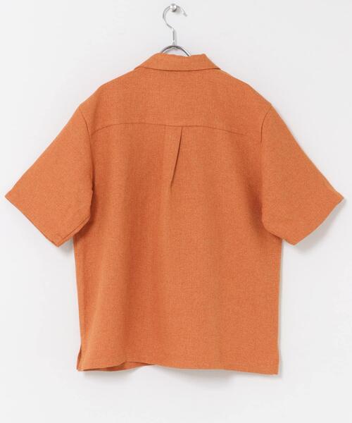 ITEMS URBANRESEARCH(アイテムズ アーバンリサーチ)の「サマーツイード オープンカラー半袖シャツ(シャツ/ブラウス・メンズ・ブルー/モカ/オレンジ・MEDIUM/LARGE)」の13枚目の写真