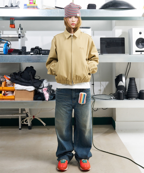 NOT NEW(ナットニュー)の「Basic nn Blouson Jacket Beige(ブルゾン・レディース・ベージュ・1/2)」の1枚目の写真