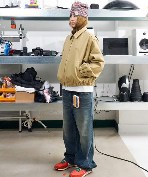 NOT NEW(ナットニュー)の「Basic nn Blouson Jacket Beige(ブルゾン・レディース・ベージュ・1/2)」の2枚目の写真