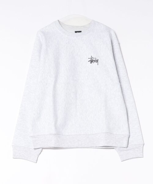 STUSSY(ステューシー)の「【STUSSY】ステューシー BASIC LOGO RAISING OF SWEAT ロゴ スウェット トレーナー(スウェット・レディース・ブラック/グレー・MEDIUM/LARGE/X-LARGE)」の2枚目の写真