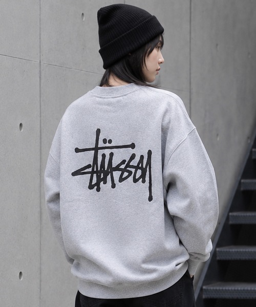 STUSSY(ステューシー)の「【STUSSY】ステューシー BASIC LOGO RAISING OF SWEAT ロゴ スウェット トレーナー(スウェット・レディース・ブラック/グレー・MEDIUM/LARGE/X-LARGE)」の2枚目の写真