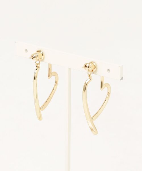 tunee(チュニー)の「ドロップハートペアピアス/両耳用/レディース(SK)(ピアス(両耳用)・レディース・シルバー/ゴールド・FREE)」の13枚目の写真