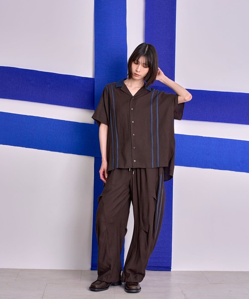 Nora Lily(ノラリリー)の「【Nora Lily】Retro Line Track Barrel Pants(その他パンツ・メンズ・サックスブルー/チャコールグレー/グレー・FREE)」の16枚目の写真